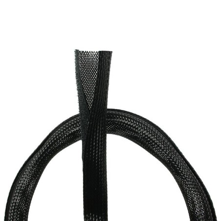 LogiLink KAB0006 Cable Sleeve - Stylish Black Cable Management for a Tidy Workspace